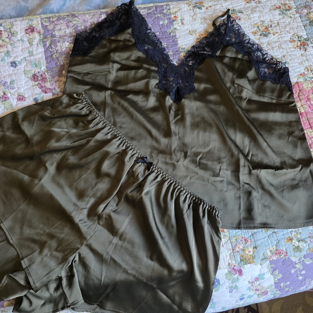 Auden Satin & Lace Cami Set